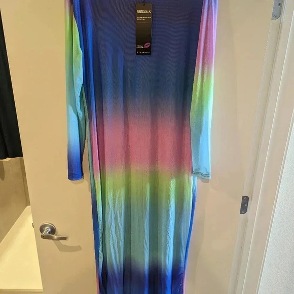 NWT Rebdolls mesh bodycon maxi dress 3X - Picture 7 of 7